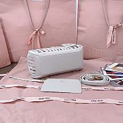 Okify MiuMiu Leather Basket Bag White 5BA294 24x12.5x9cm  - 3