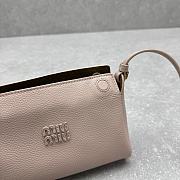 Okify MiuMiu Leather Bag Beige 5734 19x18x10cm  - 5