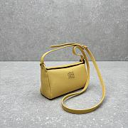 Okify MiuMiu Leather Bag Yellow 5734 19x18x10cm  - 4