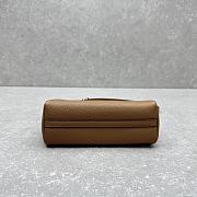 Okify MiuMiu Leather Bag Brown 5734 19x18x10cm  - 6