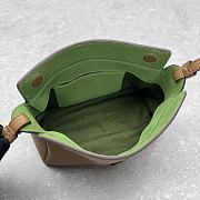 Okify MiuMiu Leather Bag Brown 5734 19x18x10cm  - 4