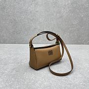 Okify MiuMiu Leather Bag Brown 5734 19x18x10cm  - 3