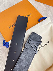 Okify Louis Vuitton Damier Full Black Belt 4cm 7850 - 2