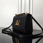 Okify Louis Vuitton Twist MM Bag In Black Epi 23x17x9.5cm - 3