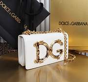 Okify Dolce & Gabbana DG Girls Bag White 18x10x5cm - 4