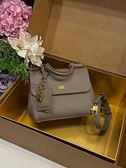 Okify Dolce & Gabbana My Sicily Medium Bag Gray 21x19x14cm - 2