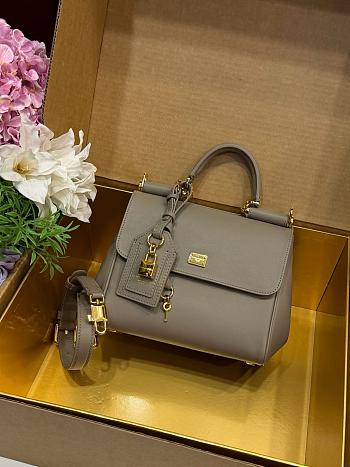 Okify Dolce & Gabbana My Sicily Medium Bag Gray 21x19x14cm