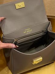 Okify Dolce & Gabbana My Sicily Medium Bag Gray 21x19x14cm - 4