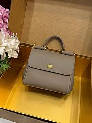 Okify Dolce & Gabbana My Sicily Medium Bag Gray 21x19x14cm - 5