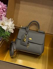 Okify Dolce & Gabbana My Sicily Medium Bag Dark Gray 21x19x14cm - 1