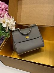 Okify Dolce & Gabbana My Sicily Medium Bag Dark Gray 21x19x14cm - 5
