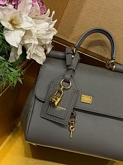 Okify Dolce & Gabbana My Sicily Medium Bag Dark Gray 21x19x14cm - 3