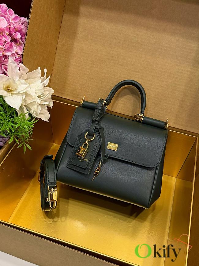 Okify Dolce & Gabbana My Sicily Medium Bag Dark Green 21x19x14cm - 1