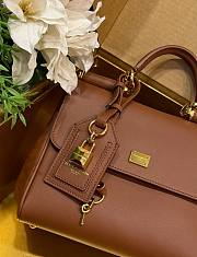Okify Dolce & Gabbana My Sicily Medium Bag Brown 21x19x14cm - 5