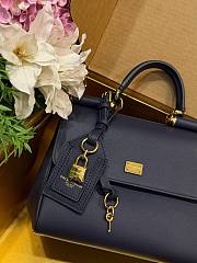 Okify Dolce & Gabbana My Sicily Medium Bag Dark Blue 21x19x14cm - 6