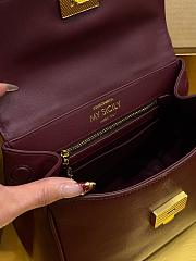 Okify Dolce & Gabbana My Sicily Medium Bag Red Burgundy 21x19x14cm - 4