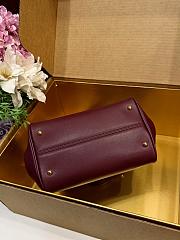 Okify Dolce & Gabbana My Sicily Medium Bag Red Burgundy 21x19x14cm - 3
