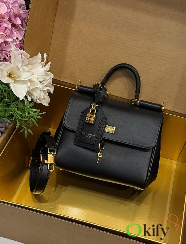 Okify Dolce & Gabbana My Sicily Medium Bag Black 21x19x14cm - 1