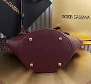 Okify Dolce & Gabbana Capri Bag Red Burgundy 18x15x13cm - 6