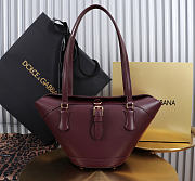 Okify Dolce & Gabbana Capri Bag Red Burgundy 18x15x13cm - 1