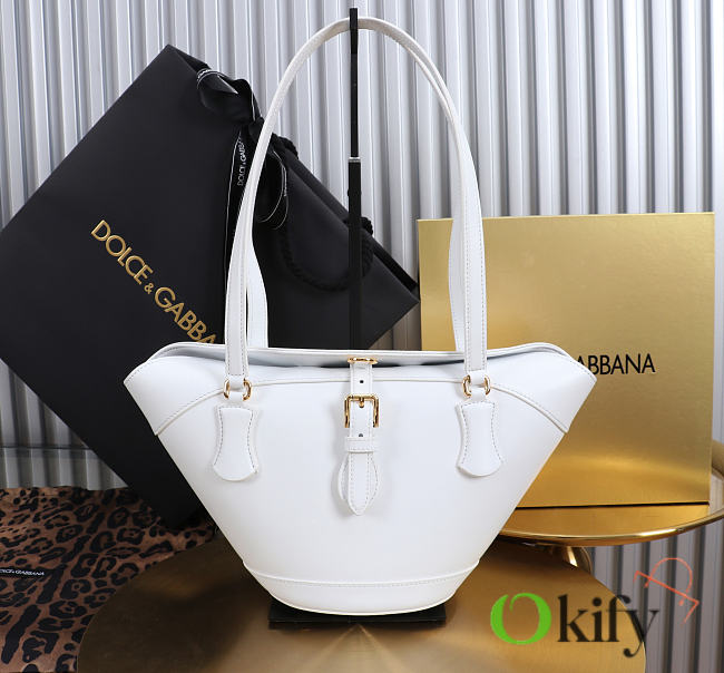 Okify Dolce & Gabbana Capri Bag White 18x15x13cm - 1