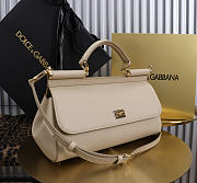 Okify Dolce & Gabbana Sicily Bag Beige 29x18x12cm - 2