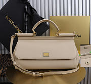 Okify Dolce & Gabbana Sicily Bag Beige 29x18x12cm - 1