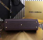 Okify Dolce & Gabbana Sicily Bag Dark Purple 29x18x12cm - 4