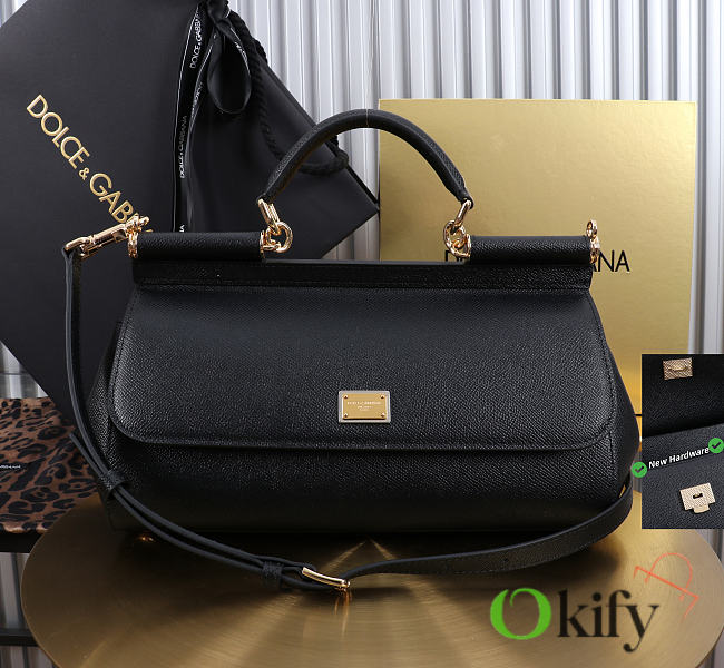 Okify Dolce & Gabbana Sicily Bag Black 29x18x12cm - 1