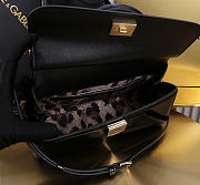 Okify Dolce & Gabbana Sicily Bag Black Patent 25x17x9cm - 2