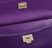 Okify Dolce & Gabbana Sicily Bag Dark Purple Patent 25x17x9cm - 2