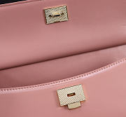 Okify Dolce & Gabbana Sicily Bag Pink Patent 25x17x9cm - 4