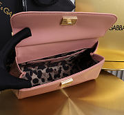 Okify Dolce & Gabbana Sicily Bag Pink Patent 25x17x9cm - 2