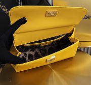 Okify Dolce & Gabbana Sicily Bag Yellow Patent 25x17x9cm - 5