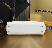 Okify Dolce & Gabbana Sicily Bag White Patent 25x17x9cm - 5