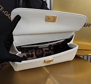 Okify Dolce & Gabbana Sicily Bag White Patent 25x17x9cm - 2