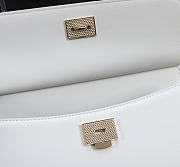 Okify Dolce & Gabbana Sicily Bag White Patent 25x17x9cm - 4