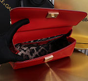 Okify Dolce & Gabbana Sicily Bag Red Patent 25x17x9cm - 5