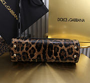Okify Dolce & Gabbana Sicily Bag Leopard Patent 25x17x9cm - 5