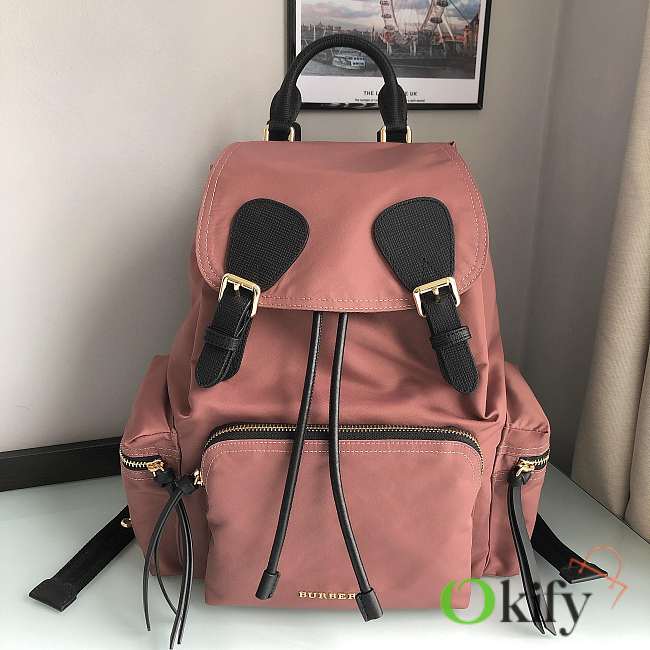 Okify Burberry Pink Backpack 33x22x14cm - 1