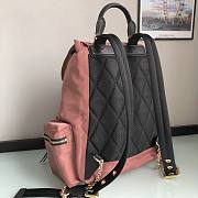 Okify Burberry Pink Backpack 33x22x14cm - 5