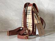 Okify Burberry Beige Check Backpack 28x24x11cm  - 5