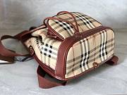 Okify Burberry Beige Check Backpack 28x24x11cm  - 3