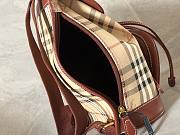 Okify Burberry Beige Check Backpack 28x24x11cm  - 2