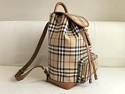 Okify Burberry Beige Check Backpack 37x24x13cm - 4