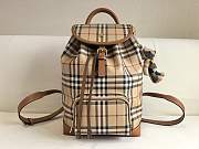 Okify Burberry Beige Check Backpack 37x24x13cm - 1