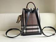 Okify Burberry Brown Check Backpack 37x24x13cm - 3