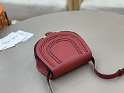 Okify Chloe Small Marcie Saddle Bag Red 19x16x9cm - 6