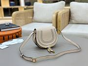 Okify Chloe Small Marcie Saddle Bag Off White 19x16x9cm - 5