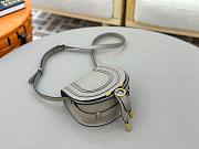 Okify Chloe Small Marcie Saddle Bag Gray 19x16x9cm - 4